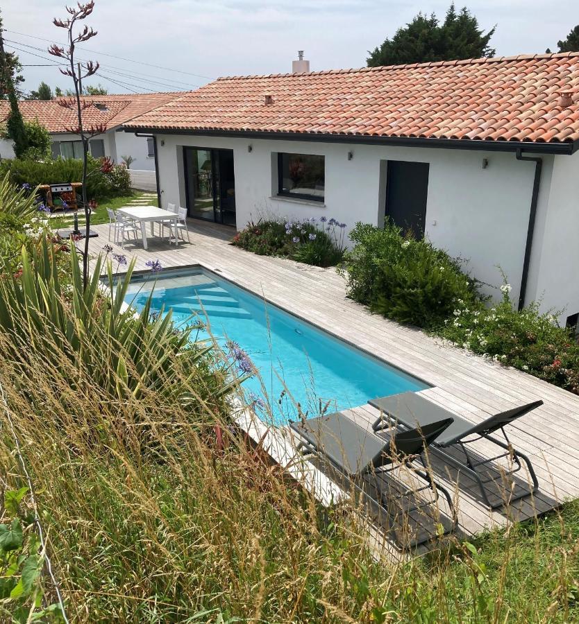 Villa Avec Piscine Privee, Vue Sur Mer Et Plage A Pied 800M Saint-Jean-de-Luz Εξωτερικό φωτογραφία